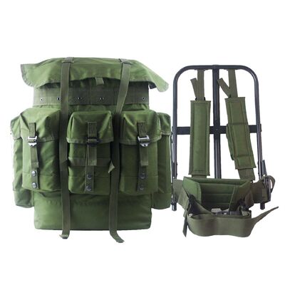 Polyester ALICE Modular Tactical Backpack 55L Military Backpack With Detachable Aluminum Frame